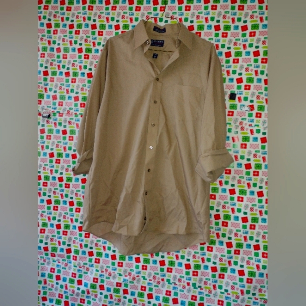 Tan Button-Up Shirt ( Stafford)